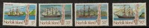 NORFOLK ISLAND SG356/9 1985 WHALING SHIPS MNH - Picture 1 of 1