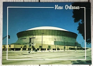 Louisiana Superdome Stadium - New Orleans Louisiana Postcard - Picture 1 of 2