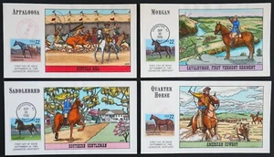 Juego de cuatro cubiertas de primer día Collins (FDC) para caballos 22c #2155-2158 usados en Estados Unidos - Imagen 1 de 1