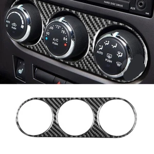 Carbon Fiber Interior Climate Console Cover Trim For Dodge Challenger 2008-2014 - Picture 1 of 11