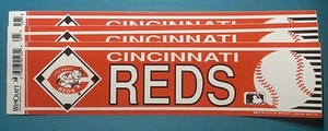 Cincinnati REDS   VINYL Bumper Sticker MLB by Wincraft LICENSED MADE U.S.A. - Picture 1 of 3