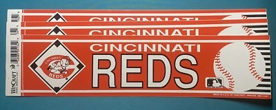 Cincinnati REDS   VINYL Bumper Sticker MLB by Wincraft LICENSED MADE U.S.A. - Image 1 of 3