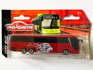 MAN City Lion's Coach L in Red, Majorette 5.2 Inches M.A.N. Bus Model Toy BNIB - Picture 1 of 3