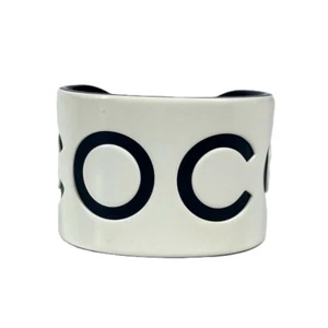 CHANEL Bicolor CC CC Mark COCO logo Bangle accessories Bracelet - Picture 1 of 9