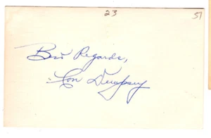 Cornelius Con Dempsey Signed Index Card /Autographed Baseball Pittsburgh Pirates - Picture 1 of 1