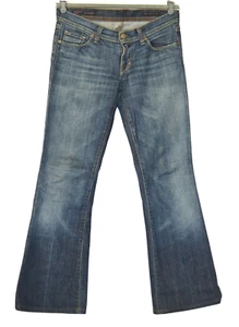 Citizens of Humanity Low Waist Flare Wide Leg Women Blue Jeans Size 28 Y2K - Picture 1 of 12