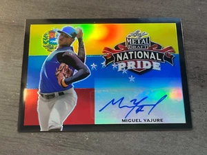 MIGUEL YAJURE 2020 METAL DRAFT NATIONAL PRIDE ROOKIE AUTO 10/15 #NP-MY1 - Picture 1 of 2