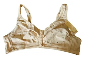Daisy Snap Front Wirefree Cotton Blend Bra - New - Picture 1 of 2
