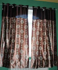 Vorhänge Luxus Jacquard 2 Stück Set aus Indien *NEU* - Bild 1 von 6