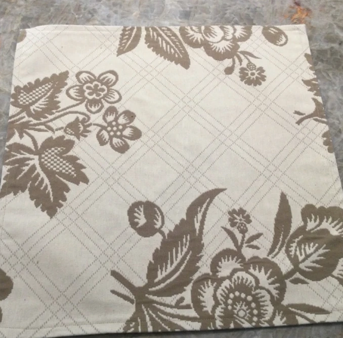 Juego de 8 Servilletas de Tela, Nuevas, 14", Taupe y Crema, Hechas a Mano en EE. UU.! Foto 1 de 1