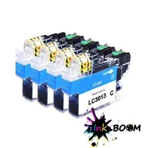 4 cartuchos de tinta cian para Brother LC3013 LC3011 MFC-J491DW MFC-J497DW MFC-J690DW - Imagen 1 de 1