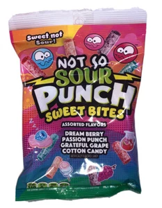 Not So Sour Punch Sweet Bites Assorted Flavors 3.7oz Bag-Sweet Not Sour-SHIP24HR - Picture 1 of 12