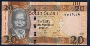 SUD SUDAN - 20 POUNDS 2017 Fior di Stampa - GIAN 7 - Bild 1 von 2