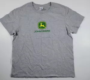 John Deere Youth logotipo grande manga corta gris - Imagen 1 de 5