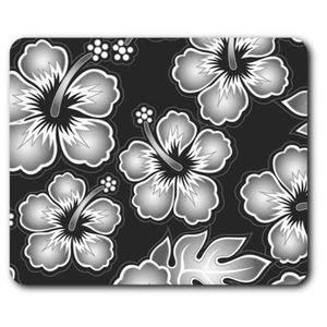 Rectangle Mouse Mat BW - Hibiscus Flowers Surfer #38558 - Afbeelding 1 van 8