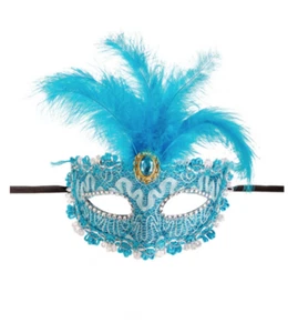 Ladies Masquerade Mask Halloween Ball Venetian Sexy Costume Fancy Dress Baroque - Picture 1 of 13
