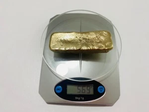569 Grams Scrap Gold Bar For Gold Recovery Melted Different Computer Coins Pins - Picture 1 of 12