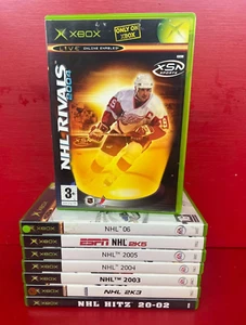 Original Xbox Games Bundle NHL - NHL Hitz  2002 - NHL Rivals 2004 - ESPN NHL 2K5 - Picture 1 of 2