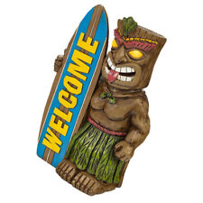 Tiki Surfboard Cup Resin Figurine Luau Decor-LM