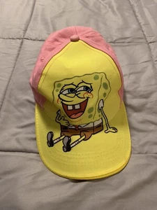 Nickelodeon spongbob pink and yellow baseball cap hat Official - Picture 1 of 5