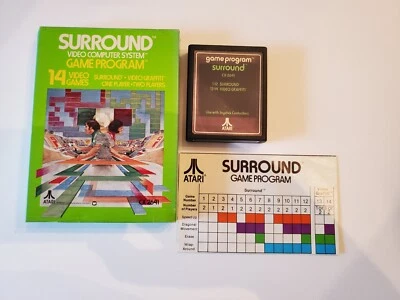 1978 Atari 2600 "Surround" Video Game Cartridge with Box and Manual  - Image 1 of 2