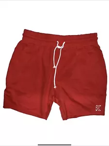 Men’s Athletic Shorts, Medium, Red, NWT, Workout, Gym, Comfort - Picture 1 of 5