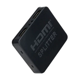 1 In 2 Out Portable HDMI Splitter 1080P 4K 1X2 HDCP Stripper 3D Power Amplifier - Picture 1 of 6