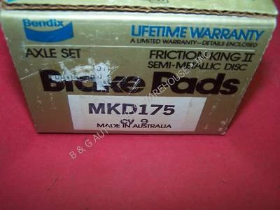 Pastillas de freno delanteras semi metálicas Bendix MKD175 para Mazda 626 Foto 1 de 4