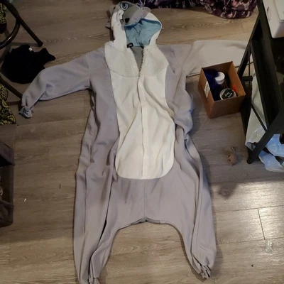 Disfraz de Kigurumi de Lobo Plateado Unisex Talla Única para la mayoría de los vellón Foto 1 de 4