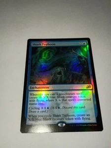 MTG Shark Typhoon -Foil - Promos Ikoria: Lair Of The Behemoths LP - Picture 1 of 4
