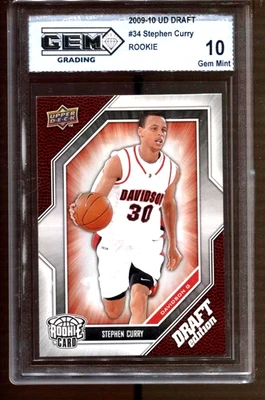 Stephen Curry Rookie Gem Mint 10 2009 Upper Deck Draft Warriors 09-10 RC Champ 1 Foto 1 de 4