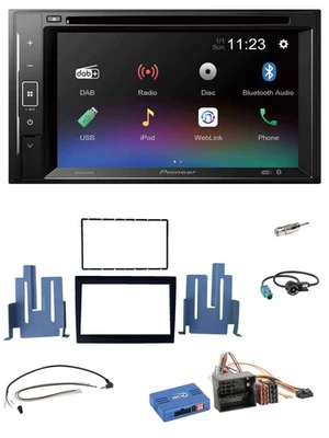 Pioneer Bluetooth Lenkrad USB 2DIN DAB DVD Autoradio für Porsche Boxster 09-12 - Bild 1 von 4