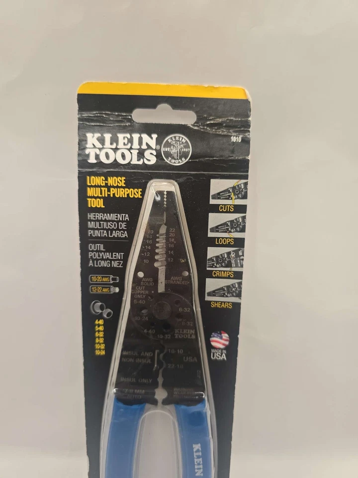 Klein Tools 1010 8" Pelacables Cortadora Crimpadora EE. UU. Foto 1 de 1