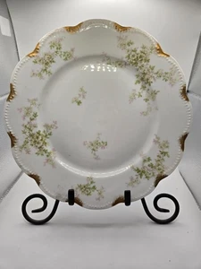 Haviland France Limoges Decorative plate. Hand Painted Gold trim on Scallop Edge - Picture 1 of 2