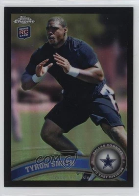 2011 Topps Chrome Black Refractor /299 Tyron Smith #38 Rookie RC - Image 1 of 2