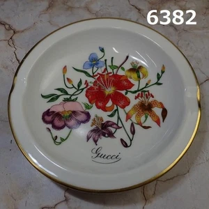 GUCCI Ashtray Flower Motif Richard Ginori Small Item Tray Used - Picture 1 of 14