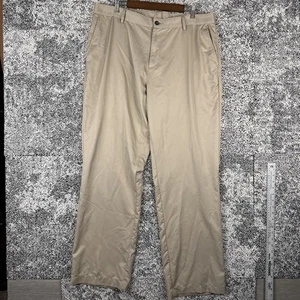 Adidas Climalite Chino Pants Mens 38 X 34 Tan Performance Golf Lightweight - Picture 1 of 8