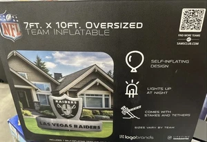 ⚡️Las Vegas Raiders 7'x10' Espositore Gonfiabile da Esterno Pre-Lit - Nuovo - Foto 1 di 1