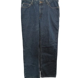 Carhartt Classic Blue Denim Jeans Size 8/30 Womens insulated Work Wear Pants - Picture 1 of 11