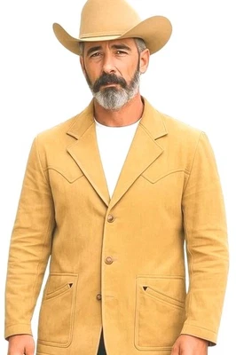 Blazer De Colección Brad Whitney Western Yugo Pana Ventilación Lateral Hombres 42L Rockabilly Años 70  Foto 1 de 4