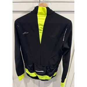 GORE BIKE WEAR Windstopper Cycling Jacket Men's Medium Black Neon Yellow - Picture 1 of 8