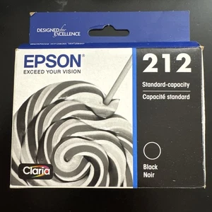 Genuine Epson 212 Black Standard Yield Ink Cartridge T212120 Exp.10/ 2027 - Picture 1 of 3