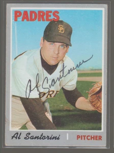 Topps Al Santorini 1970 autografiado - Padres - Imagen 1 de 1