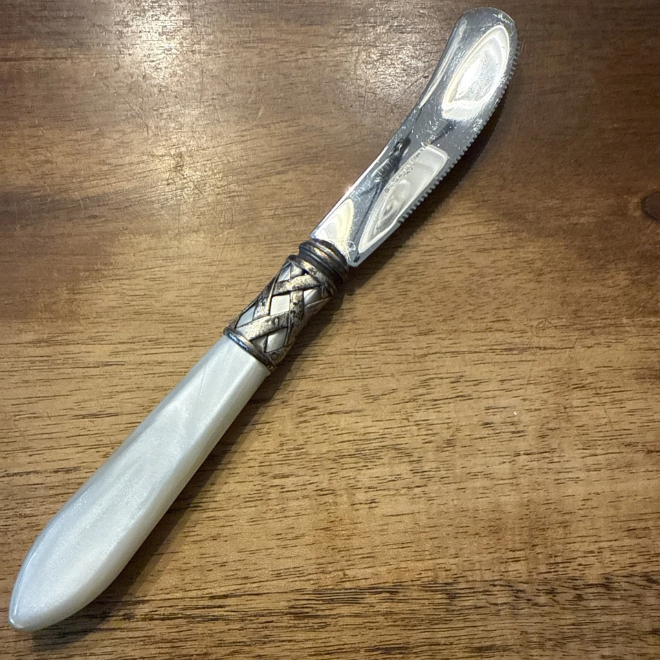 布加迪适用于 Vietri 意大利 8 英寸刀带珍珠母手柄 — 第 1/3 张图片