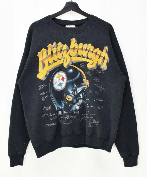 Pittsburgh Steelers NFL Equipo de Fútbol Negro Cuello Redondo Sudadera RM2283 Foto 1 de 1