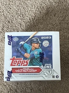 2023 Topps Series 1 Baseball Factory Sealed Hobby HTA JUMBO BOX - 16 packs - Bild 1 von 2