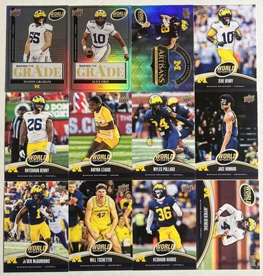 2024 Upper Deck World Of Sports 12 Card Michigan Wolverine Rookie Lot Loveland + - Image 1 of 2