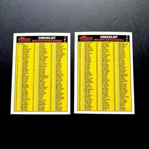 2002 Topps Heritage UNMARKED CHECKLIST Set of 2 - ( 1 of 2 & 2 of 2) - Picture 1 of 5