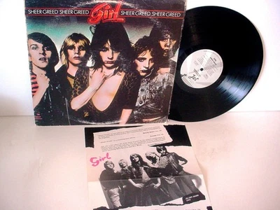 GIRL Sheer Greed WHITE LABEL PROMO from 1980 JET NJZ 36490 Def Leppard L.A. Guns - Image 1 of 4