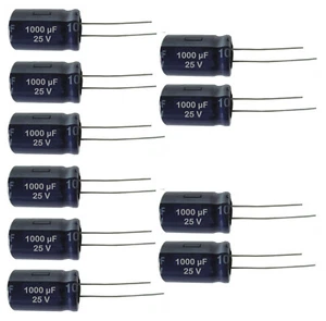 10 St. Stützkondensator für Personenwagen Beleuchtungen Flackerschutz 1000µ /25V - Picture 1 of 2